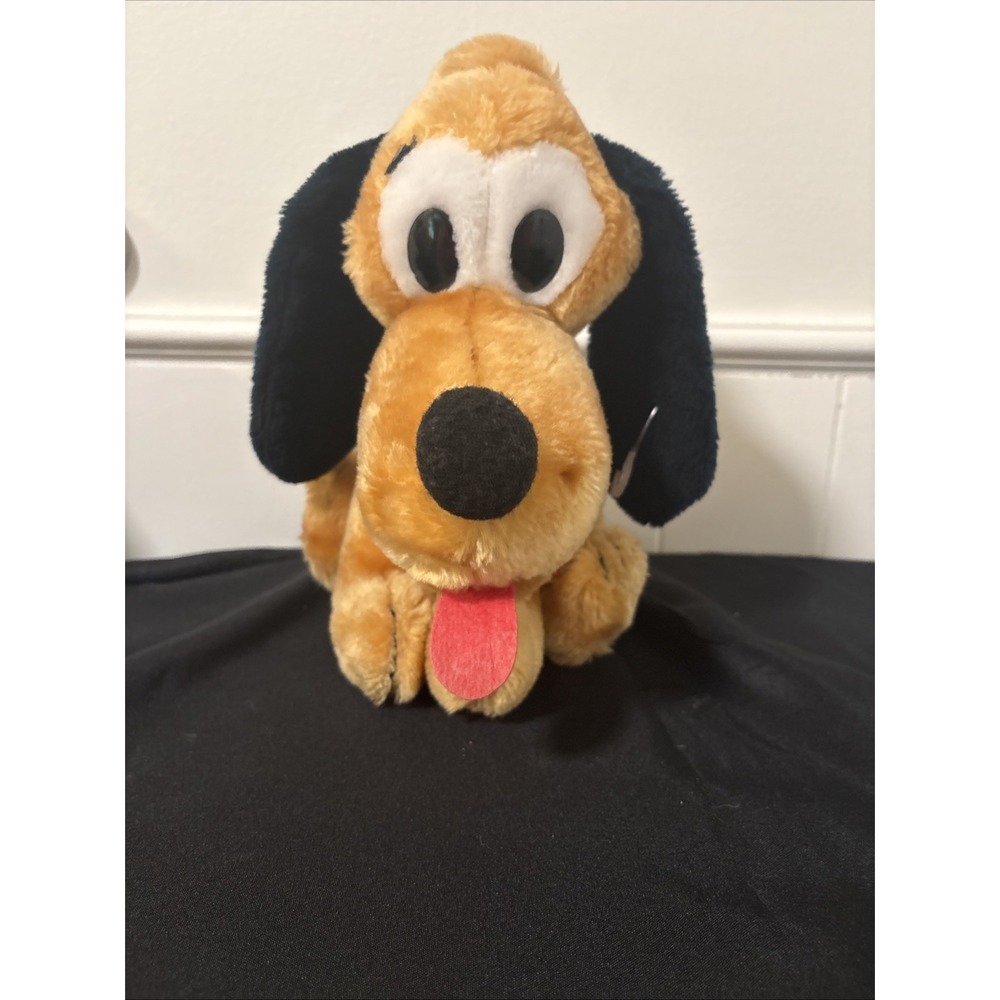 Vintage Pluto Plush Walt‎ Disney Productions Original Paper and Tush Tags Korea